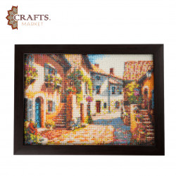 Handmade beaded art piece