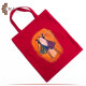 Handmade Red Canvas Fabric Women's Tote Bag Handmade Red Canvas Fabric Women's Tote Bag