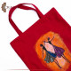 Handmade Red Canvas Fabric Women's Tote Bag Handmade Red Canvas Fabric Women's Tote Bag