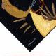 Handmade Black Canvas Fabric Women's Tote Bag Handmade Black Canvas Fabric Women's Tote Bag
