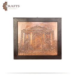 Handcrafted Copper Wall Hanging in a Arc de Triomphe Design