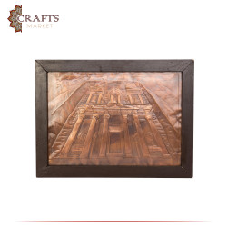 Handcrafted Copper Wall Hanging in a Petra Design