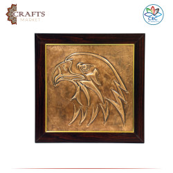 Handcrafted Copper Wall Hanging in a Falcon Design