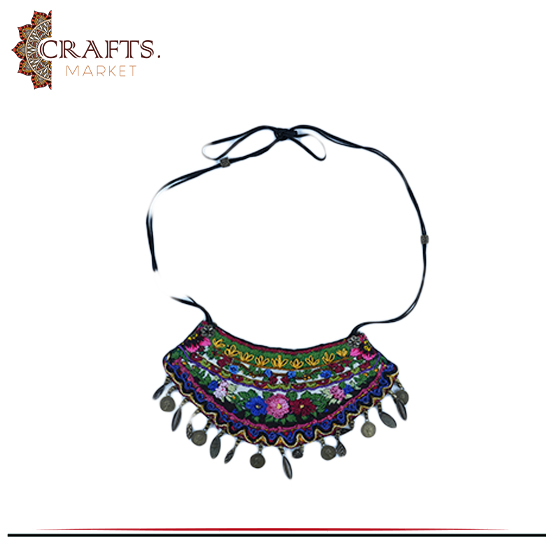 Handmade Multi Color Fabric Women's Necklace