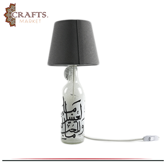 Handmade Glass Bottle Shape Table Lamp