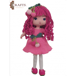 A handmade Raspberry Barbie doll